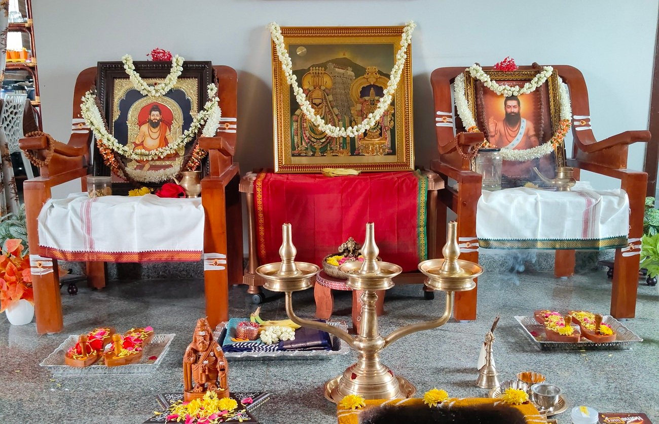 Sacred altar and pooja